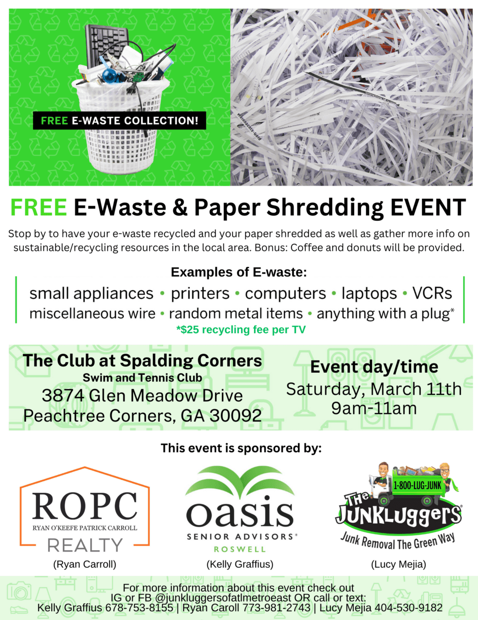 Free Ewaste Recycling & Paper Shredding Event Chamber of