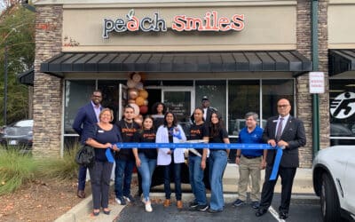 Ribbon Cutting- Peach Smiles Dentistry