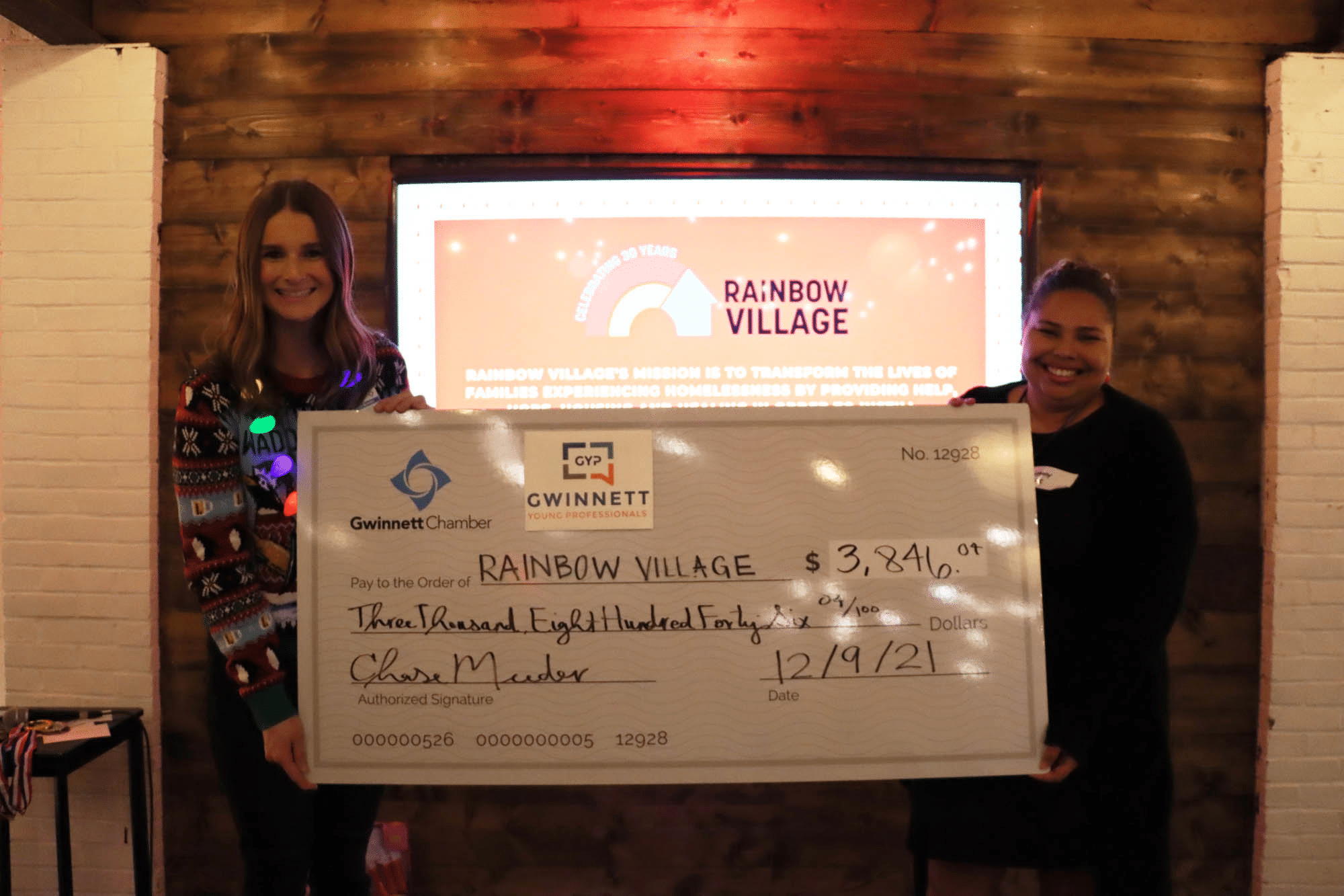 Gwinnett Young Professionals (GYP) Raised $4,000 for Rainbow Village