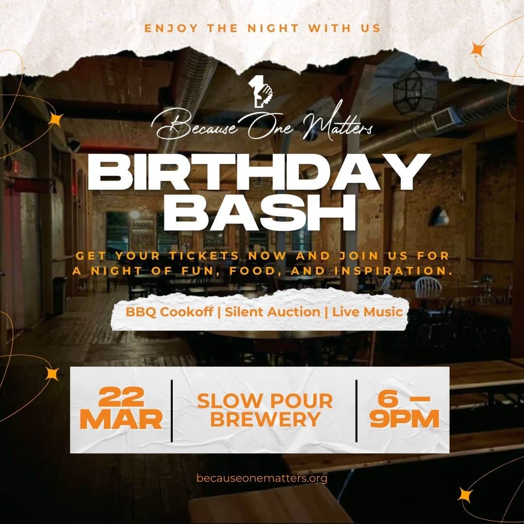 Because One Matters 10th Anniversary Birthday Bash @ Slow Pour Brewing Company | | |