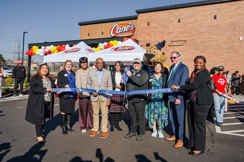 Ribbon Cutting – Raising Canes