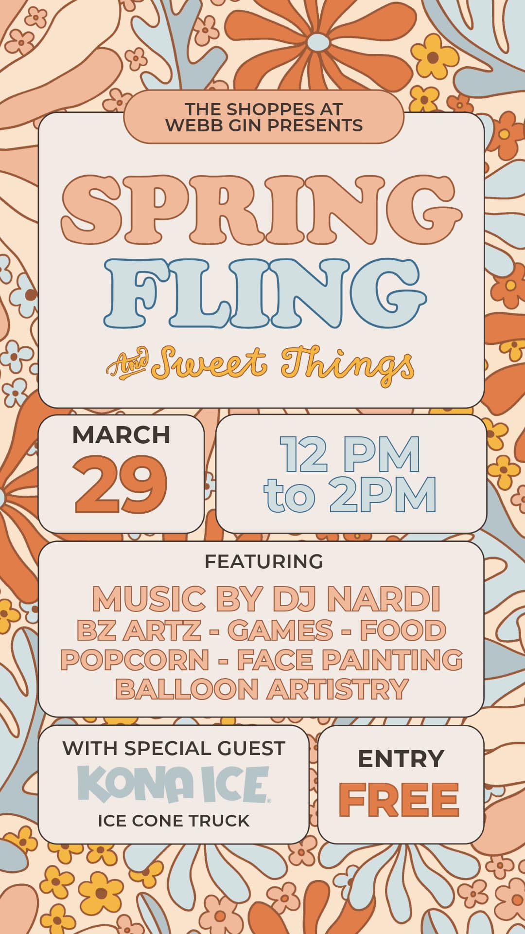 Spring Fling and Sweet Things @ Shoppes at Webb Gin | | | 